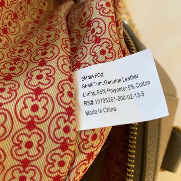 Emma Fox two-tone leather satchel - Picture 6 of 8